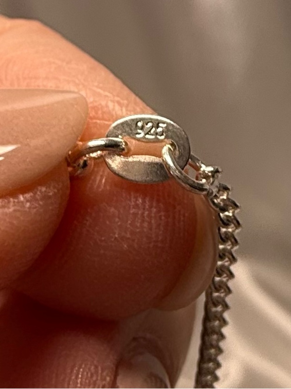 925 Sterling Silver 16” Curb Chain Necklace Dainty Minimalist Classic - Picture 3 of 5